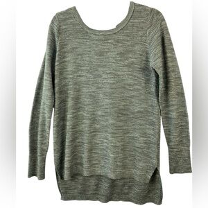 Knox Rose Women's Tunic Long Sleeve Top Blouse Crew Sweater Green Size Small